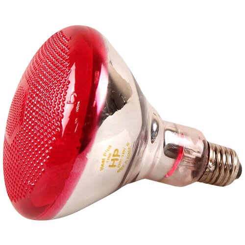 Лампа инфракрасная 100 Bт JK Lighting, E27 PAR38, прессованное стекло, красная