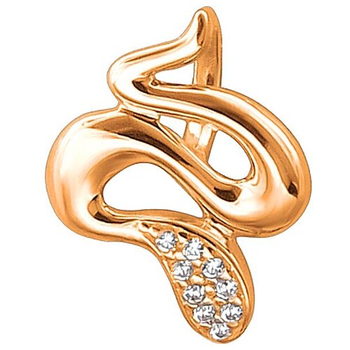 фото Эстет подвеска с 9 фианитами из красного золота 01п1113185