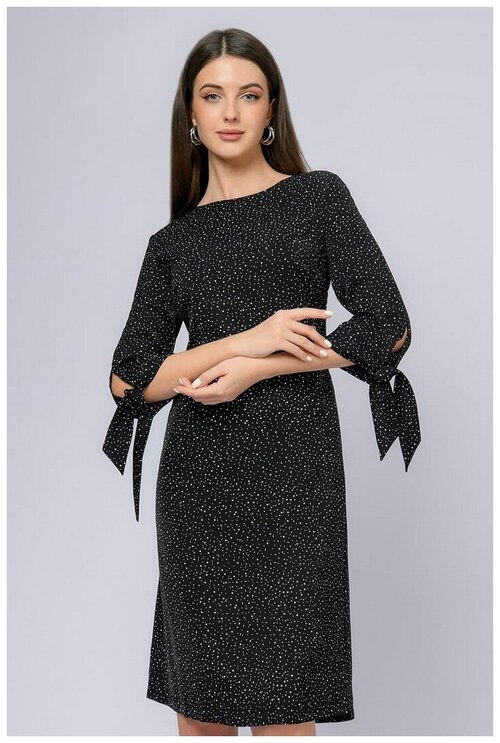 Платье 1001dress, мини, размер 44, черный