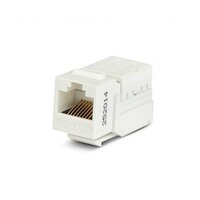 Вставка KJNE-8P8C-C5e-90-WH Keystone Jack RJ45(8P8C) кат. 5e 110 IDC зад. с помощью NE-TOOL бел. | код 46653 | Hyperline (1 шт.)