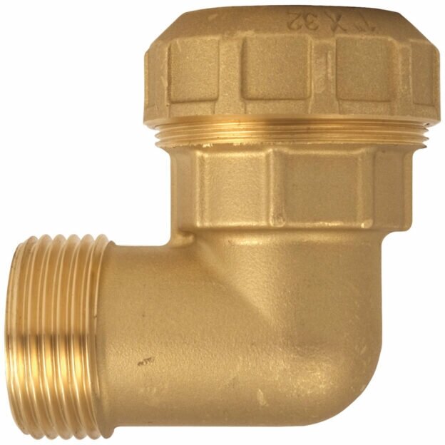 фото Угол соединительный ITAP для труб ПНД 25 х 3/4" НР, латунь
