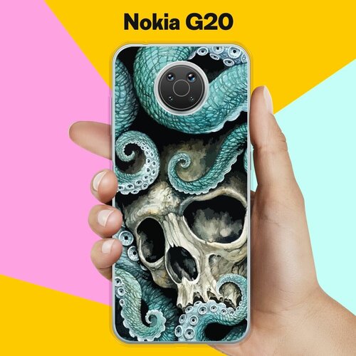 Силиконовый чехол на Nokia G20 Череп / для Нокия Джи20 силиконовый чехол на nokia c10 нокия с10 череп 29