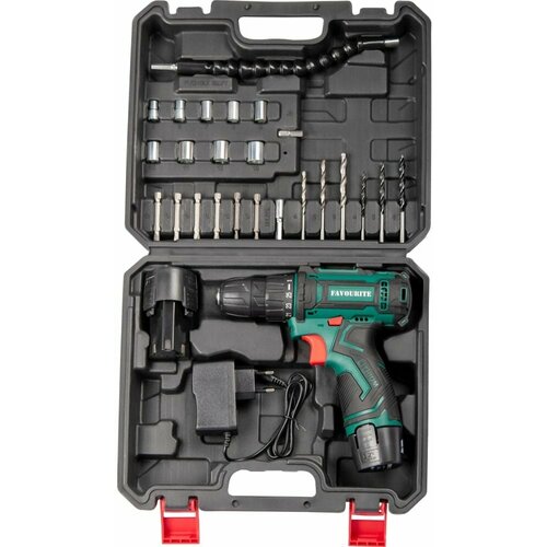Аккумуляторная дрель-шуруповерт FAVOURITE DC 1202 PROMO SET 487000₽