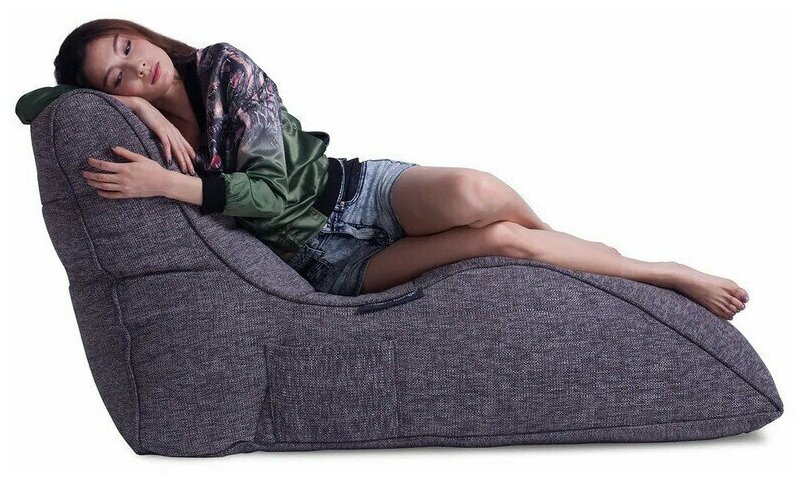 Кресло-шезлонг для отдыха дома Ambient Lounge - Avatar Sofa - Luscious Grey (темно-серый) - современная мягкая мебель для домашнего кинотеатра