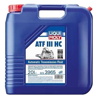 3965 LIQUI MOLY Масло трансмиссионное HC-синтетическое ATF III HC 20л