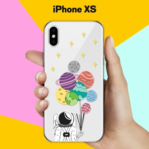 Силиконовый чехол Планеты-шарики на Apple iPhone Xs силиконовый чехол планеты на apple iphone xs max