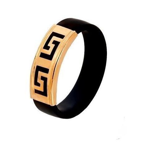 фото Каучуковое кольцо с золотой вставкой 03400к новое время