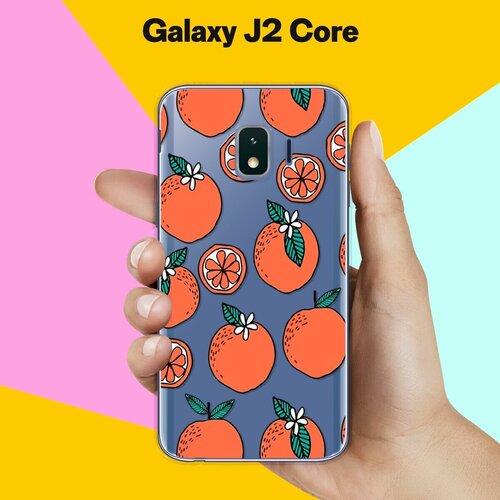 Силиконовый чехол на Samsung Galaxy J2 Core Апельсины / для Самсунг Галакси Джей 2 Кор силиконовый чехол на samsung galaxy j2 core ракурсы корги для самсунг галакси джей 2 кор