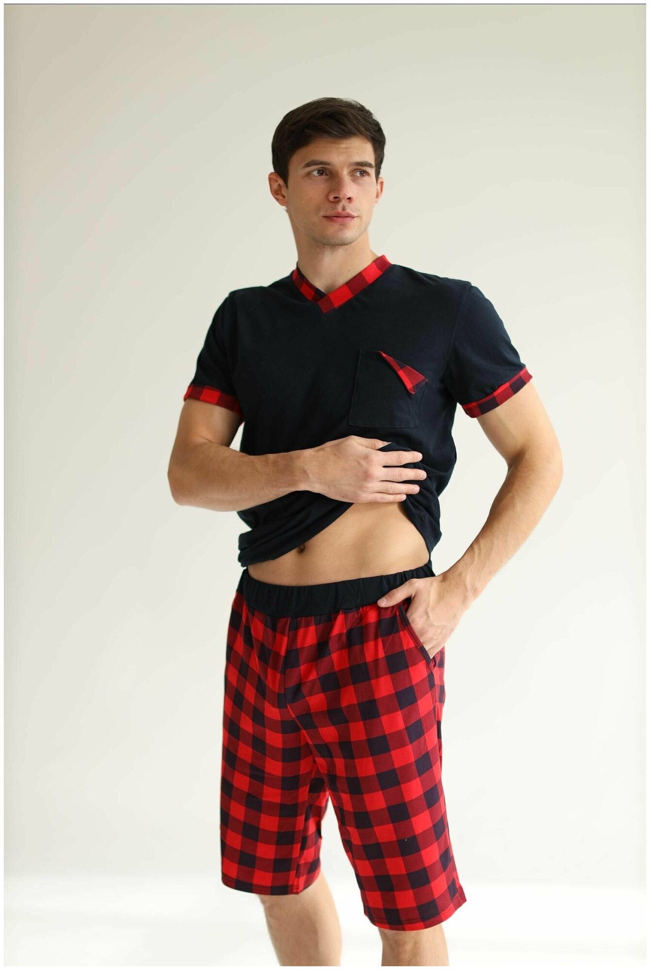 Домашний костюм, пижама мужская, комплект одежды для дома, шорты мужские, футболка мужская DomTeks - фотография № 12