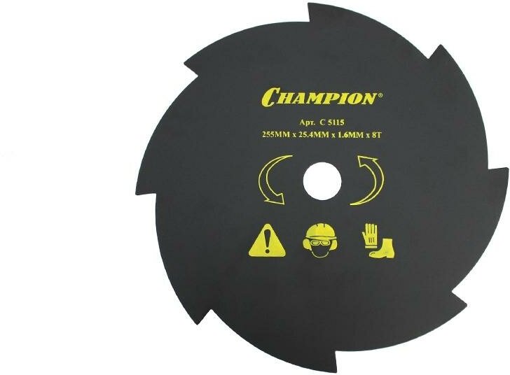 Нож для жесткой травы тип А Champion 8х255х25,4 - фотография № 1