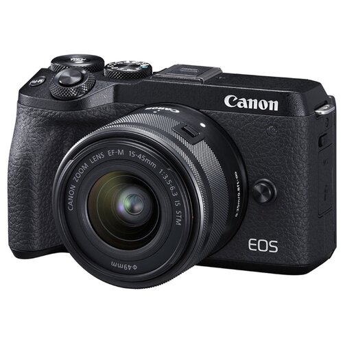 Фотоаппарат Canon EOS M6 Mark II Kit EF-M 15-45mm F/3.5-6.3 IS STM, черный