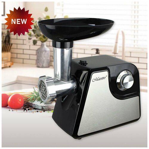 Мясорубка MS черная серая для дома бытовая мясорубка электрическая реверс3 Насадки для измельчения домашняя мясорубка для фарша колбасы сосисок 855500₽
