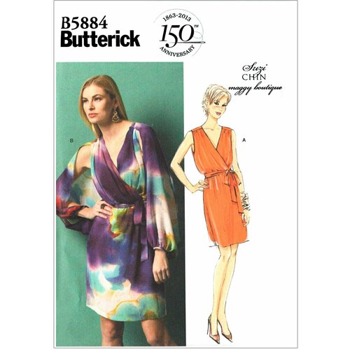 Выкройка Butterick №5884 Платье выкройка butterick 6245 блузка