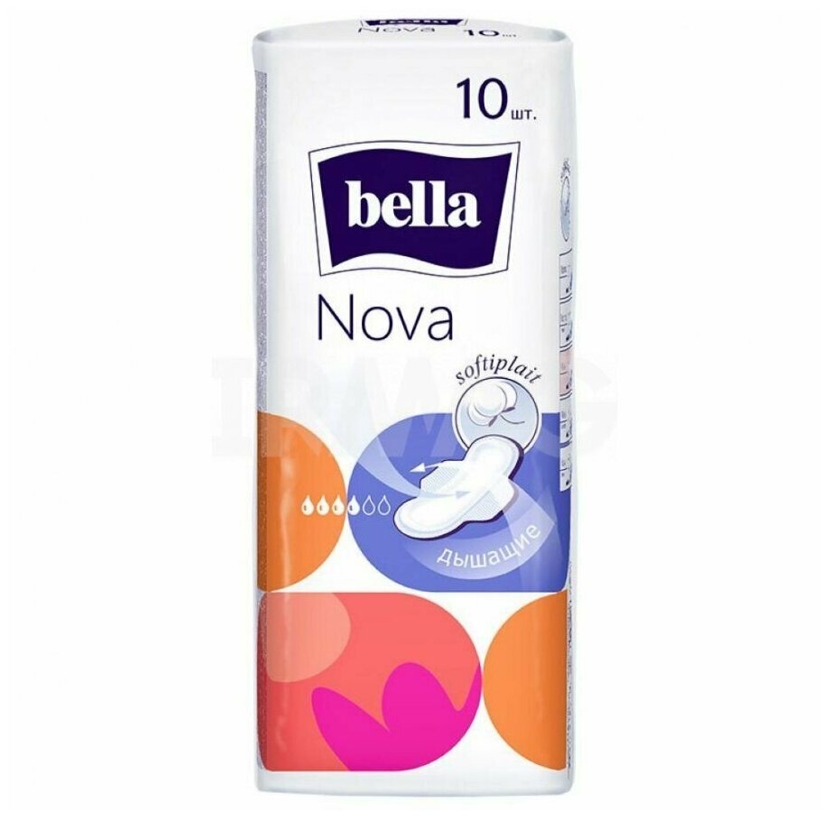 Прокладки гигиенические Bella Nova Softiplait, 1 уп/10 прокладок