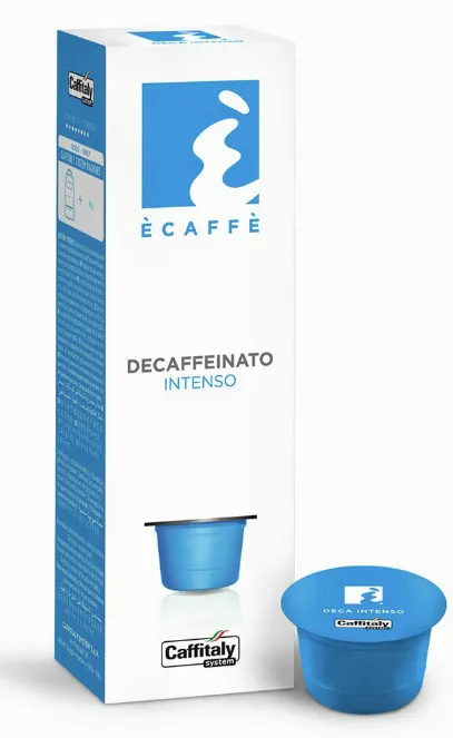 Кофе в капсулах Caffitaly Ecaffe Decaffeinato Intenso, интенсивность 8, 10 кап. в уп,