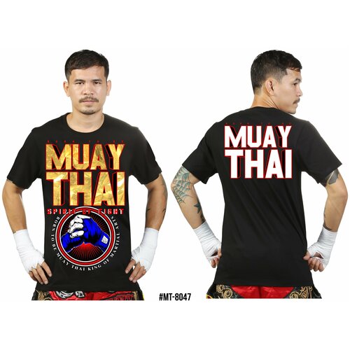 Футболка Born to be Muaythai, размер 46, черный