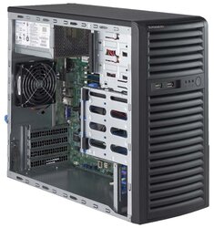 Сервер Supermicro SuperServer 5039D-I без процессора/без ОЗУ/без накопителей/1 x 300 Вт/LAN 1 Гбит/c