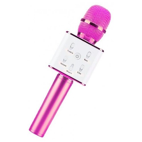 Беспроводной караоке-микрофон Q-7 (розовый)