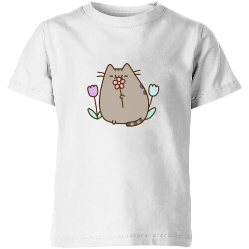 Футболка Us Basic, размер 6, белый мужская футболка кот пушин pusheen cat m серый меланж