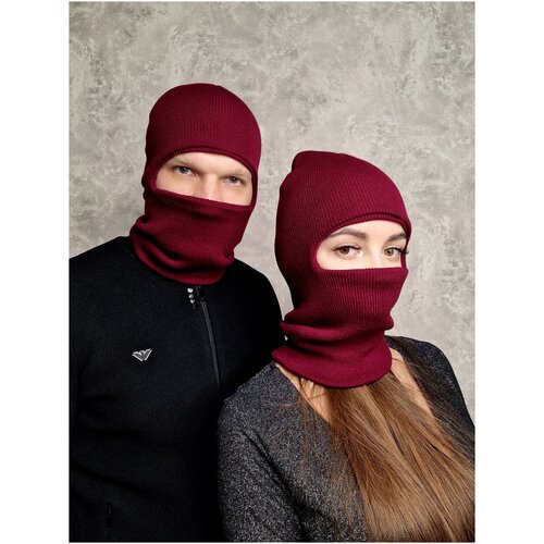 фото Балаклава remez, размер one size, бордовый
