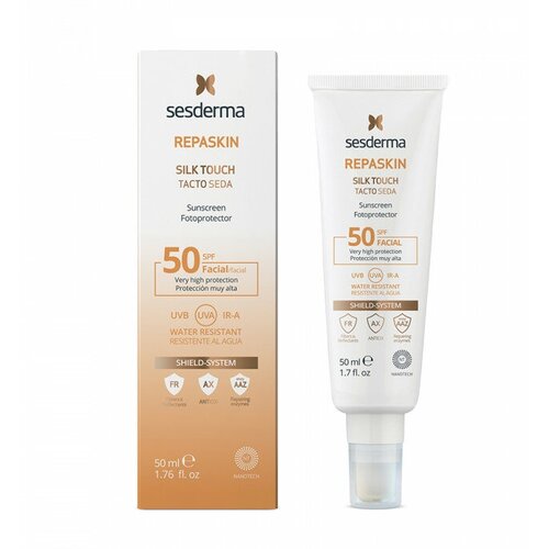 Солнцезащитное средство с нежностью шелка для лица Sesderma REPASKIN SILK TOUCH FACIAL SUNSCREEN SPF 50 средство солнцезащитное с нежностью шелка с тонирующим эффектом для лица spf 50 sesderma repaskin 50 мл