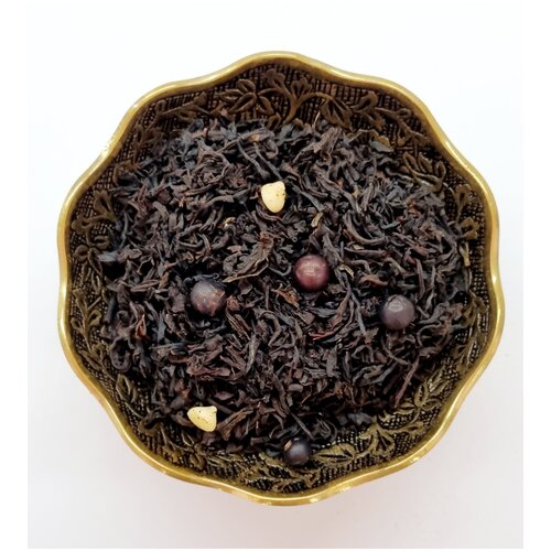 Чёрный чай Vintage Ежевика в Йогурте листовой 50 грамм