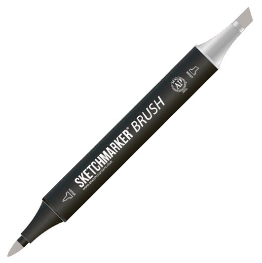 Маркер Sketchmarker Brush двухсторонний на спирт.основе цв.TG7 Тонированный серый 7