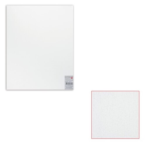 Белый картон для живописи, грунтованный, 40х50 см, 2 мм, акриловый грунт