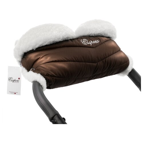 Муфта для рук на коляску Esspero Cosy White (Chocco) муфты для рук esspero муфта для рук cosy white