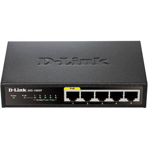 Коммутатор D-Link DGS-1005P/A1A 5G 4PoE 60W неуправляемый коммутатор d link неуправляемый [dgs 1008d k2a]