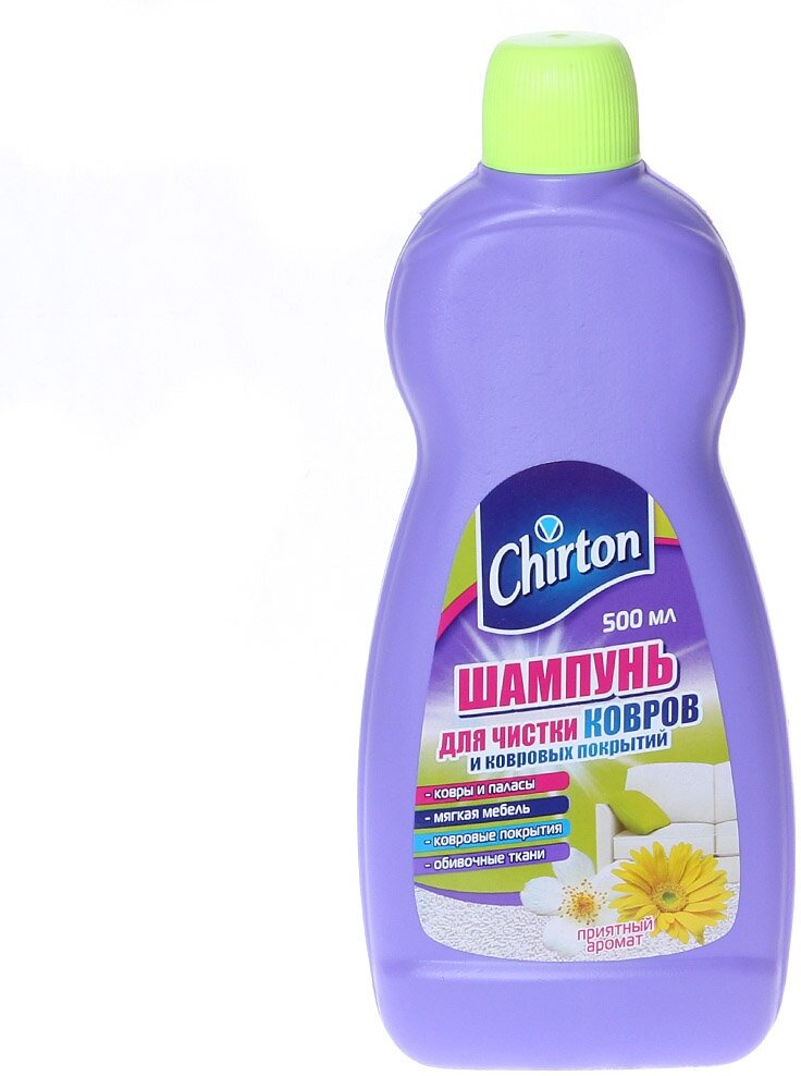 Chirton Шампунь для чистки ковров и ковровых покрытий, 0.5 л - фотография № 6