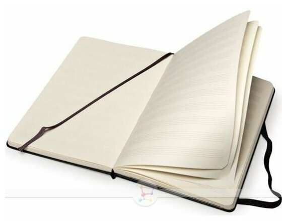 Блокнот для рисования Moleskine CLASSIC SKETCHBOOK 130х210мм 104стр. фиксирующая резинка черный - фото №4