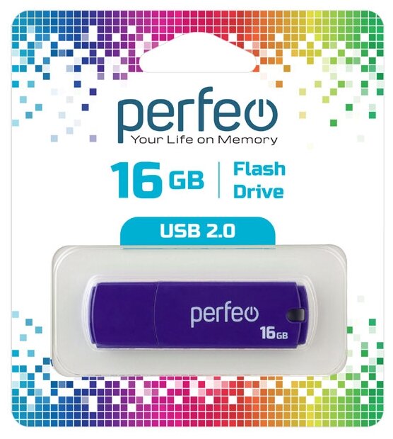 16Gb Perfeo C05 purple USB 2.0 PF-C05P016