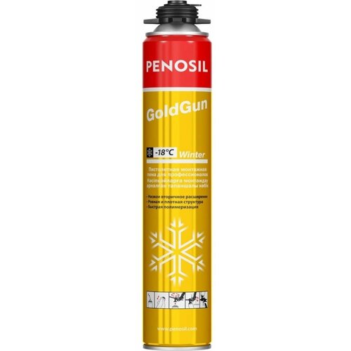 Зимняя монтажная пена Penosil Goldgun Профи пена монтажная профессиональная penosil goldgun 52 всесезонная 880 мл