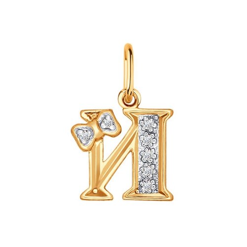 фото Sokolov золотая подвеска-буква «и» 030656