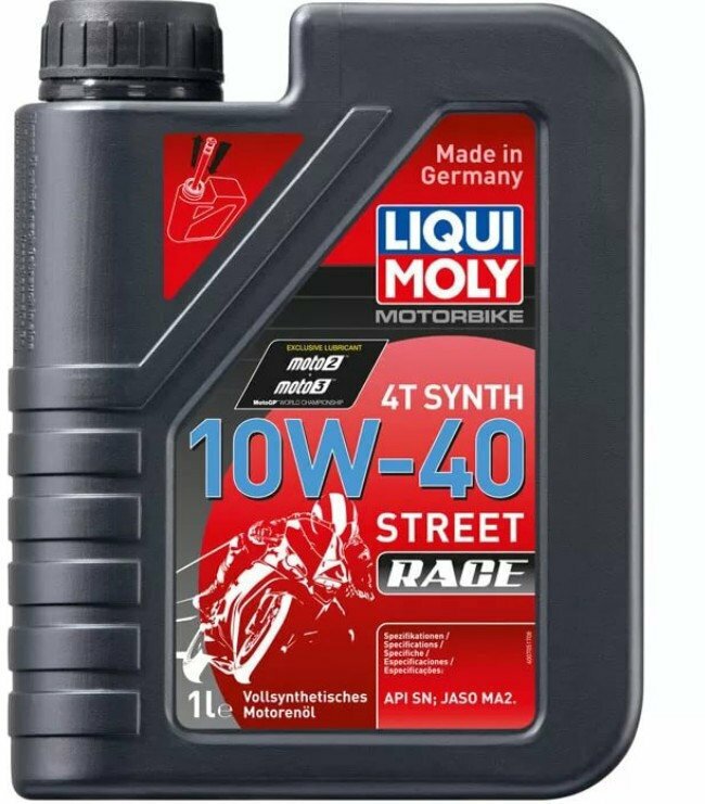 Масло L/M Motorbike 4T Synth Street Race 10W-40 1л 20753 LIQUI MOLY