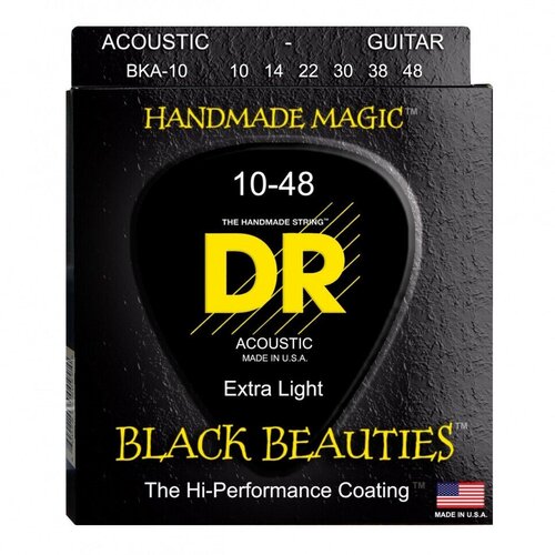 DR BKA-10 BLACK BEAUTIES Струны для акустической гитары