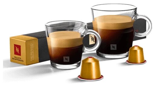 Кофе в капсулах Nespresso Volluto Decaffeinato, 10 кап. в уп., 5 уп. - фотография № 4