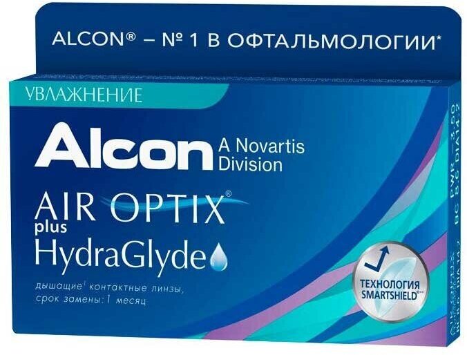 AirOptix Plus HydraGlyde 6  -01.25 R 8.6 .