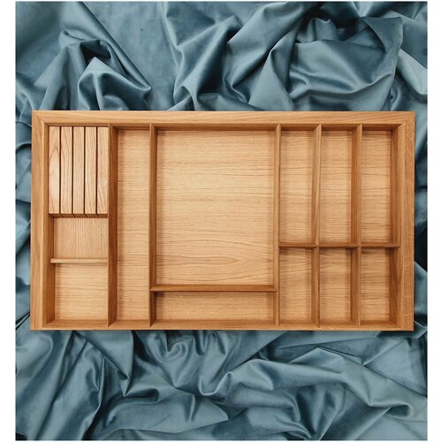 Деревянный лоток WOOD COMFORT ECO 90 -3 для столовых приборов, органайзер для кухонных принадлежностей в ящик Blum TANDEMBOX, для кухни, в шкаф 90 см