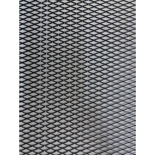 Решетка радиатора (сетка) 120х20см ячейки 15х10мм серебристая TEORIN 120109