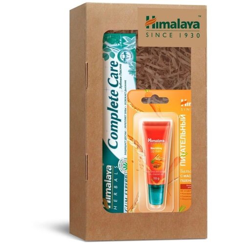 Подарочный бокс Himalaya Зубная паста Complete Care 50 мл. + Питательный бальзам для губ 10 гр.