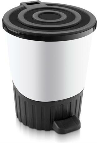 фото Ведро для мусора с педалью 8л