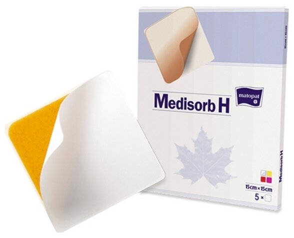 Matopat повязка гидроколлоидная Medisorb H (15х15 см)
