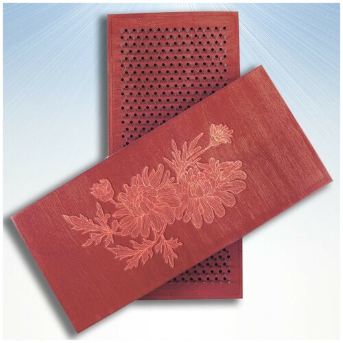 фото Доска садху с динамическими гвоздями, растения цветы - 1251 красная goodwood