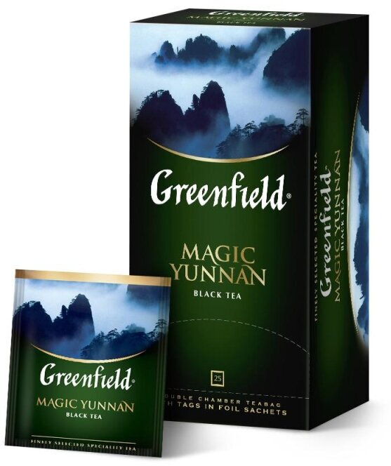 Чай Greenfield черный Magic Yunnan, 25пак/1уп 0356-10