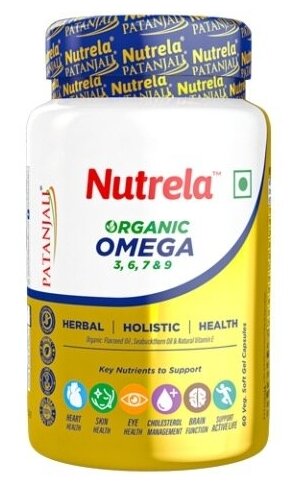 Омега 3 6 7 и 9 Вег Patanjali Nutrela Omega organic 3 6 7 9