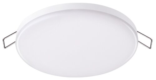 Светильник Novotech Moon 358144, LED, 18 Вт, 4000, нейтральный белый, цвет арматуры: белый, цвет плафона: белый