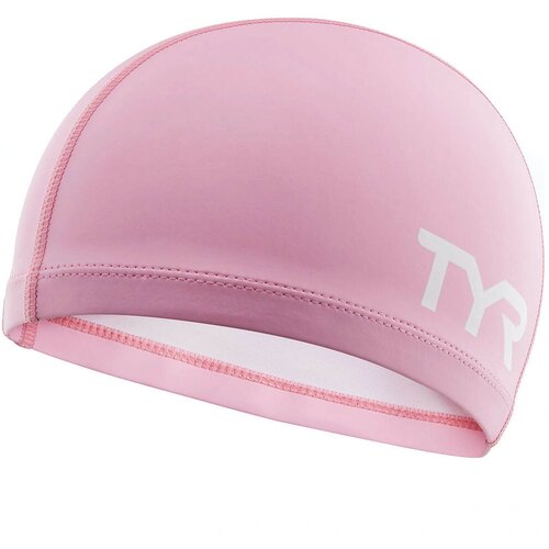 Шапочка для плавания подростковая TYR Silicone Comfort Swim Cap Jr, арт.LSCCAPJR-670,розовый,полиэстер,силикон