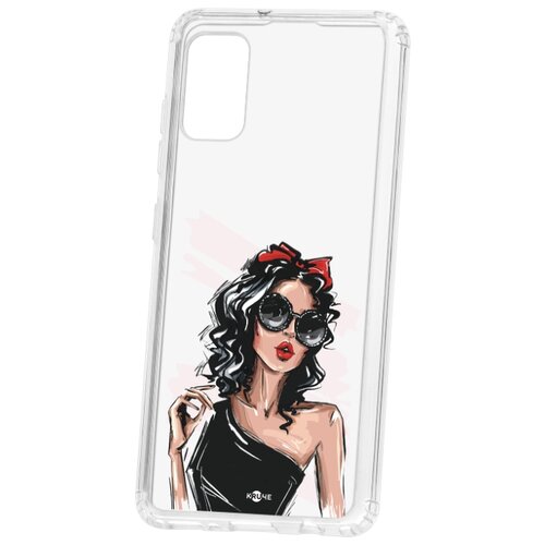 фото Чехол-накладка samsung galaxy a41 2019 kruche print фэшн леди